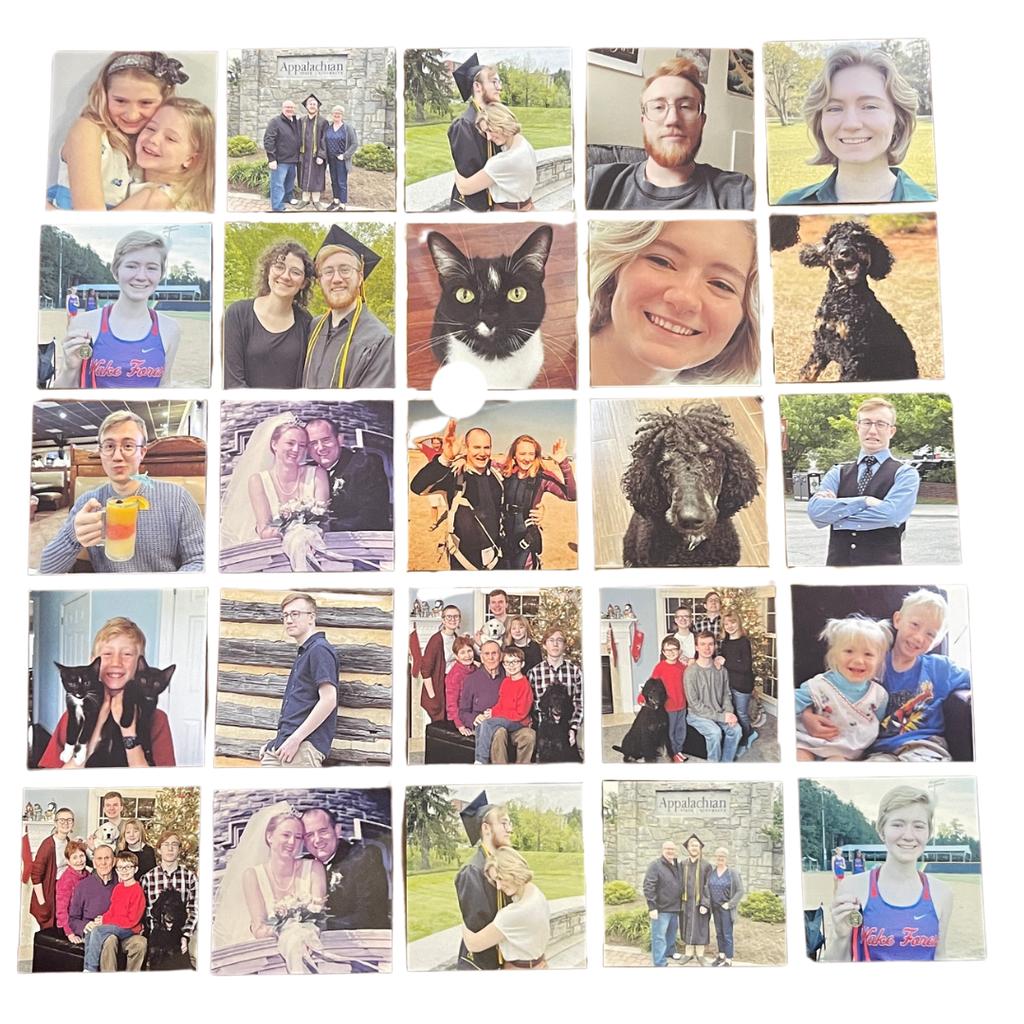 Custom Photo Flat Magnets 2X2 Inch Square (Set of 25)