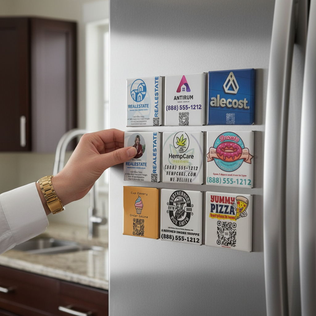 Company Logo Magnets 100 Pieces