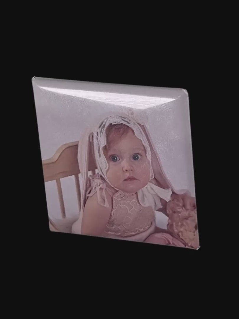 Custom Photo Button Magnets 2X2 Inch Square (Set of 16)