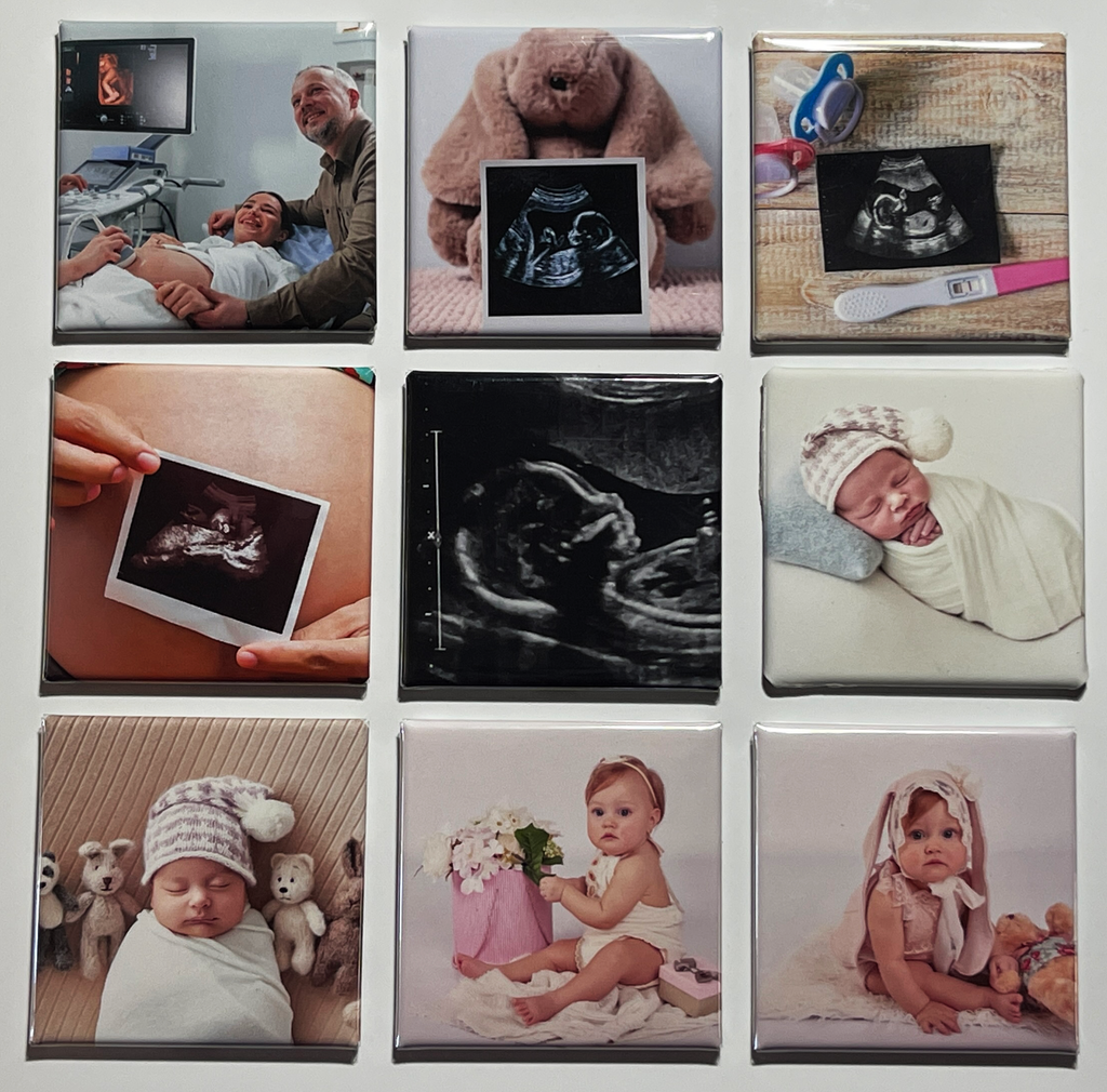 Baby Portrait Magnet Subscription (1 set of 9 each month | Month to Month Subscription)